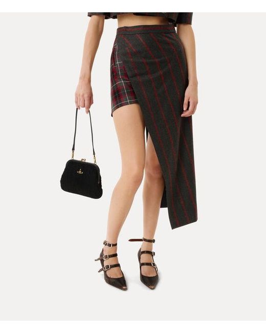 Vivienne Westwood Black Vivienne Clutch Mohair-Effect