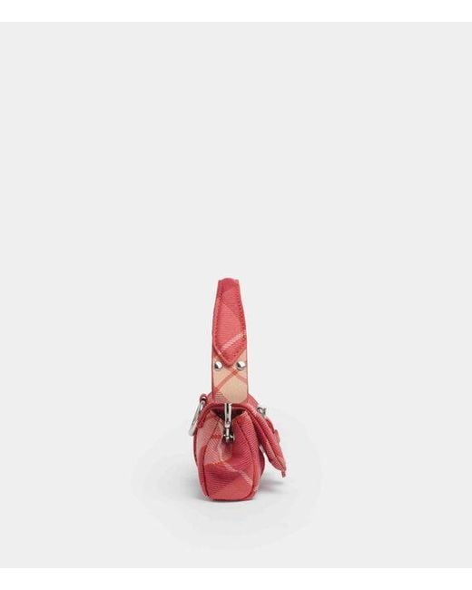 Vivienne Westwood Red Hazel Treasure Charm Handbag Wool Tartan