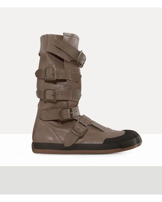 Vivienne Westwood Brown Animal Pirate Boot Washed/Veget Tanned