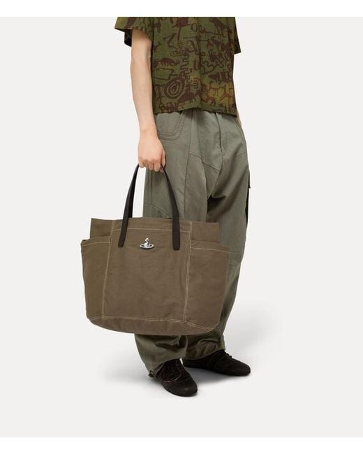 Vivienne Westwood Multicolor Henry Medium Tote Canvas