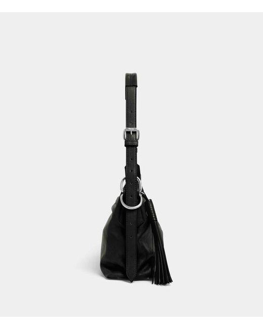 Vivienne Westwood Black Emma Shoulder Bag Supple Leather