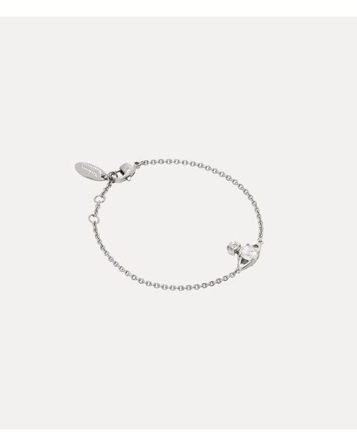 Vivienne Westwood Natural Reina Small Bracelet Cubic Zirconia