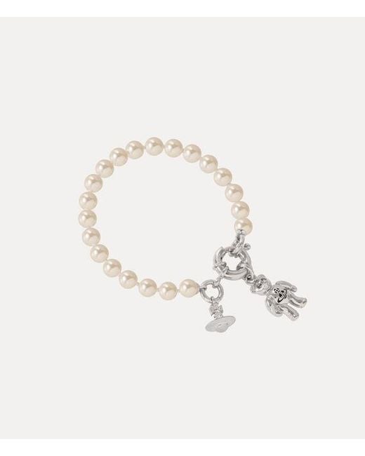 Vivienne Westwood Natural Ruby Pearl Bracelet