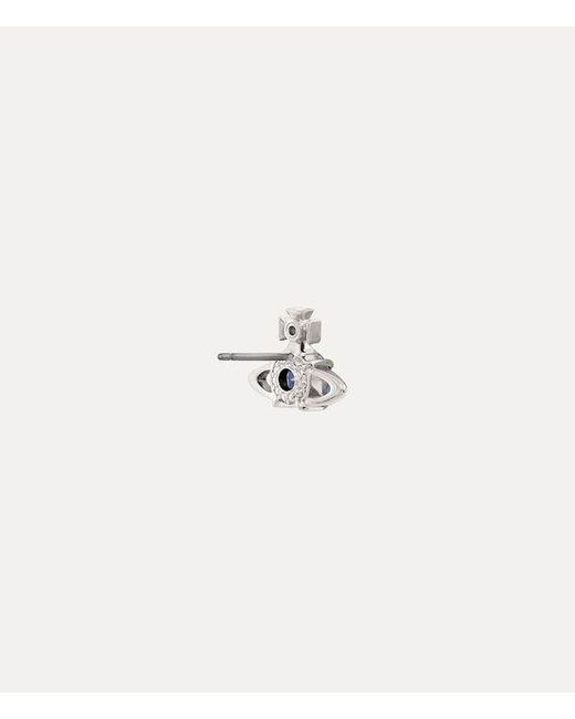 Vivienne Westwood White Reina Single Stud for men