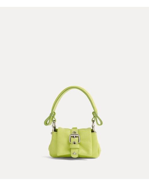 Vivienne Westwood Yellow Hazel Treasure Charm Handbag Supple Leather