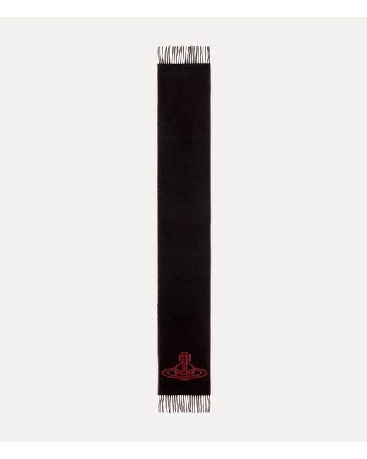 Vivienne Westwood Black Double Face Scarf Double Face Scarf