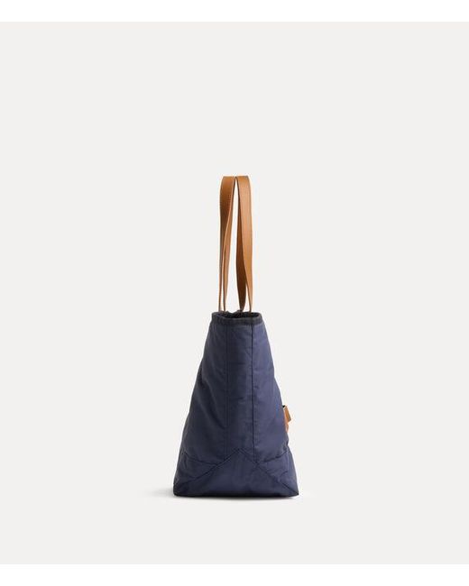 Vivienne Westwood Blue Utility Small Shopper Utility Drill