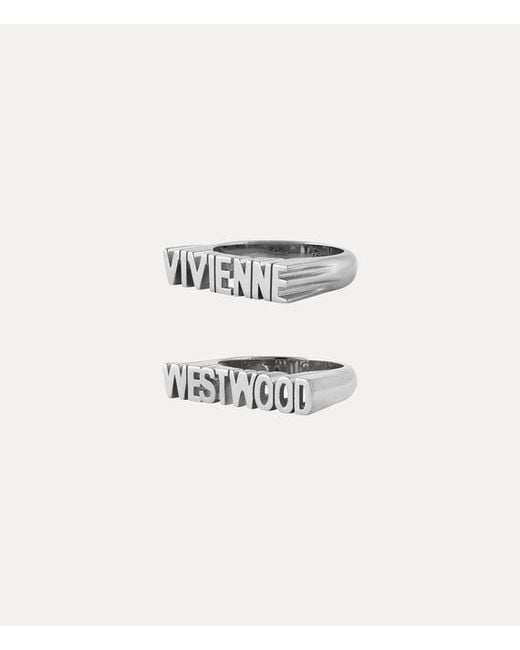Vivienne Westwood White Essex Ring