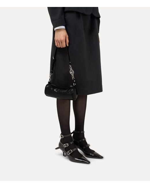 Vivienne Westwood Black Cindy Small Pouch Naplak Leather