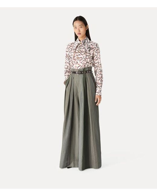 Vivienne Westwood Gray Bag Trousers Wool