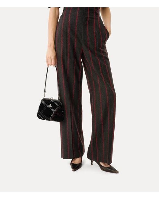 Vivienne Westwood White Vivienne Clutch Velvet Check