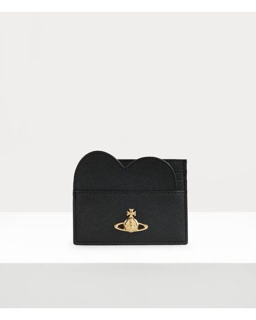 Vivienne Westwood White Heart Card Holder Faux Leather