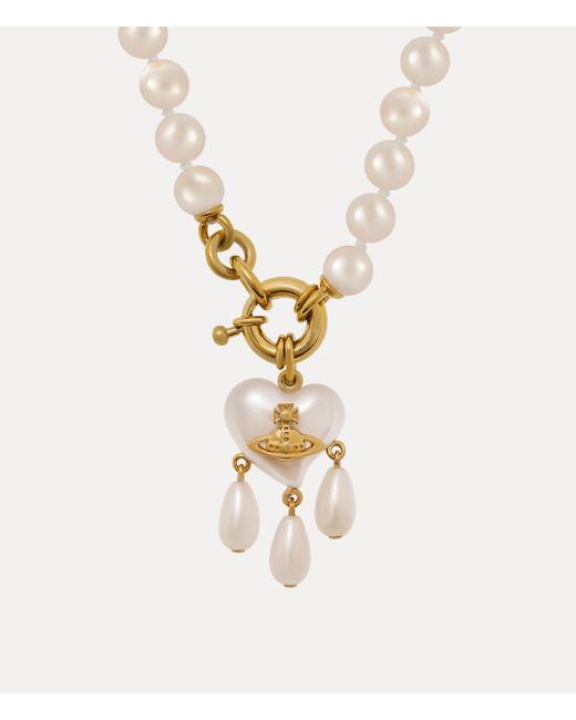 Vivienne Westwood White Sheryl Pearl Necklace