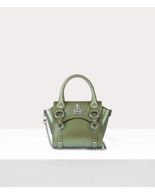 Vivienne Westwood Green Betty Mini Handbag With Chain
