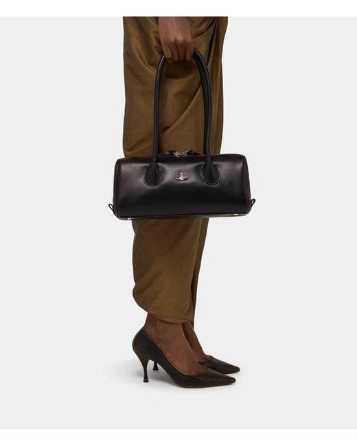 Vivienne Westwood Black Polly Bowling Bag Pu Smooth