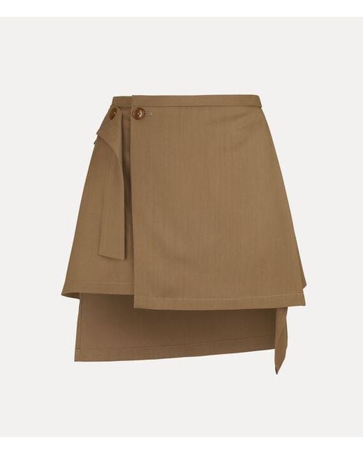 Vivienne Westwood Natural Meghan Kilt Wool