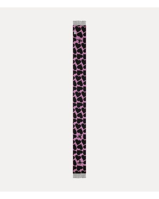 Vivienne Westwood Pink Thin Scarf Happy Hippy Hearts