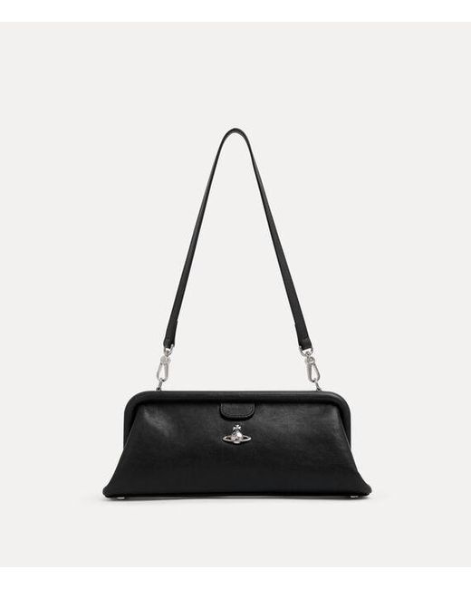 Vivienne Westwood White Jane Frame Purse Supple Leather