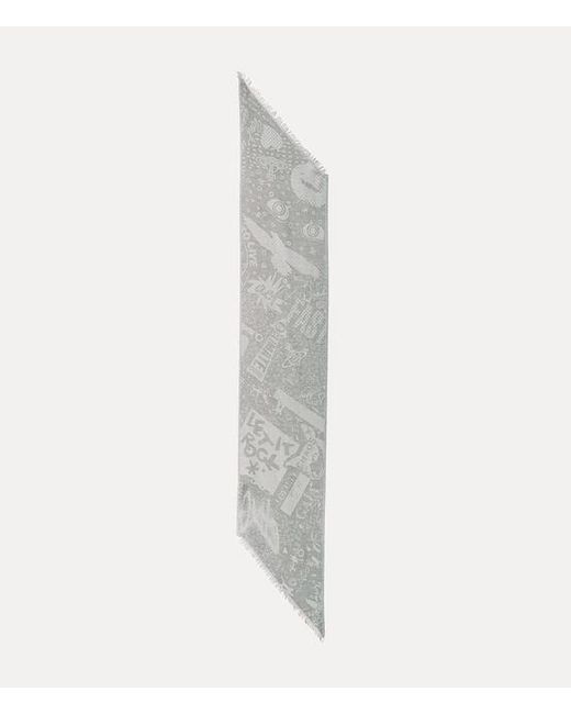 Vivienne Westwood White Two Point Scarf Two Point