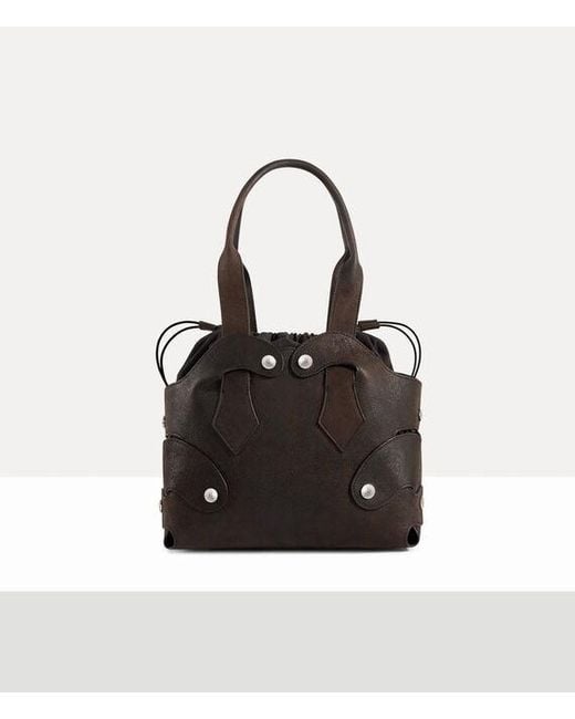 Vivienne Westwood Black Wilma Small Tote Leather