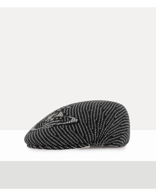 Vivienne Westwood Orb Thermo Hunting Cap Thermo Wool in Black
