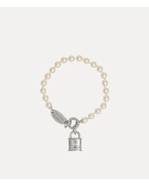 Vivienne Westwood Natural Celestia Small Bracelet Swarovski Pearls