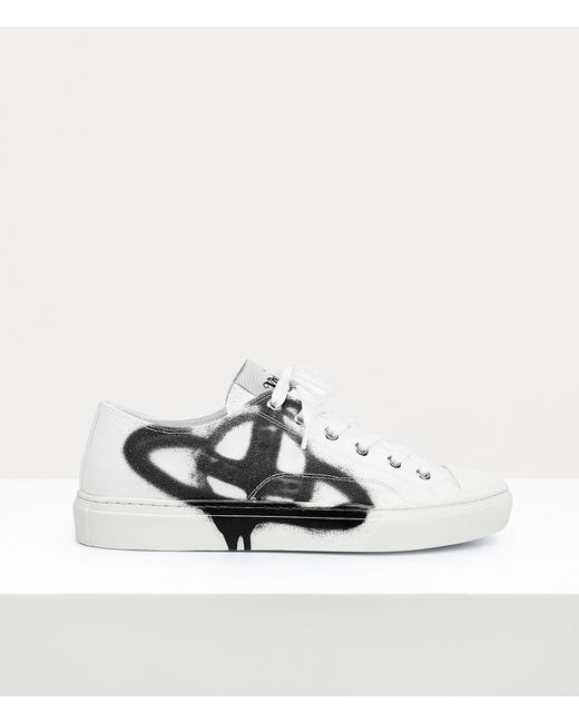 Vivienne Westwood White Plimsoll Low Top 2.0