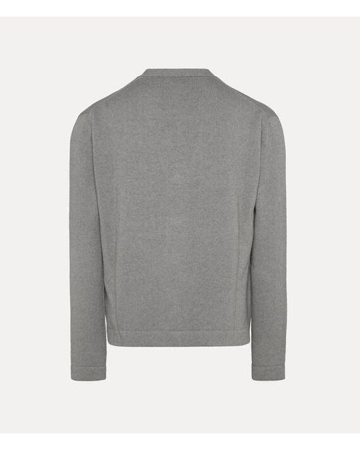 Vivienne Westwood Gray Alex Cardigan Cashmere Cotton for men