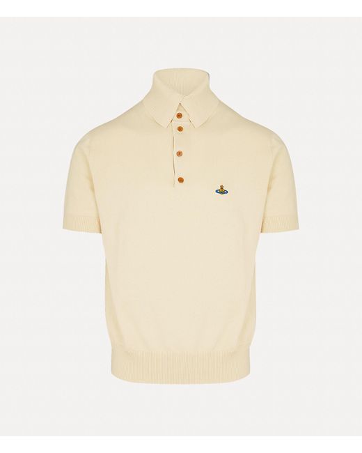 Vivienne Westwood Natural Alex Polo Cotton / Cashmere Off-white S Men for men