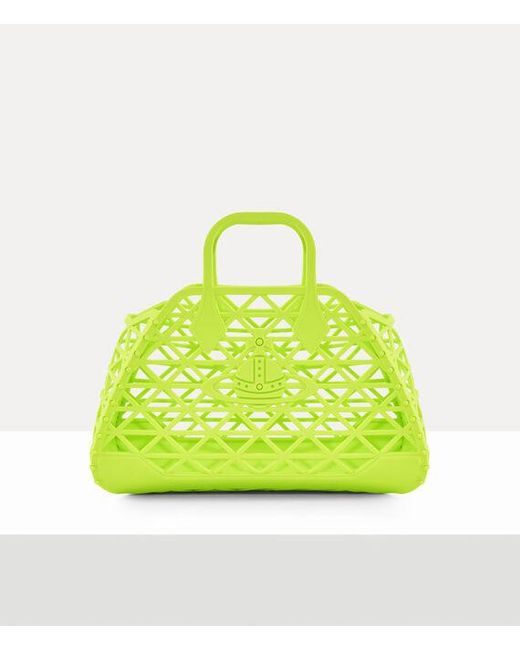 Vivienne Westwood Green X-Ray Bag Jelly Mesh