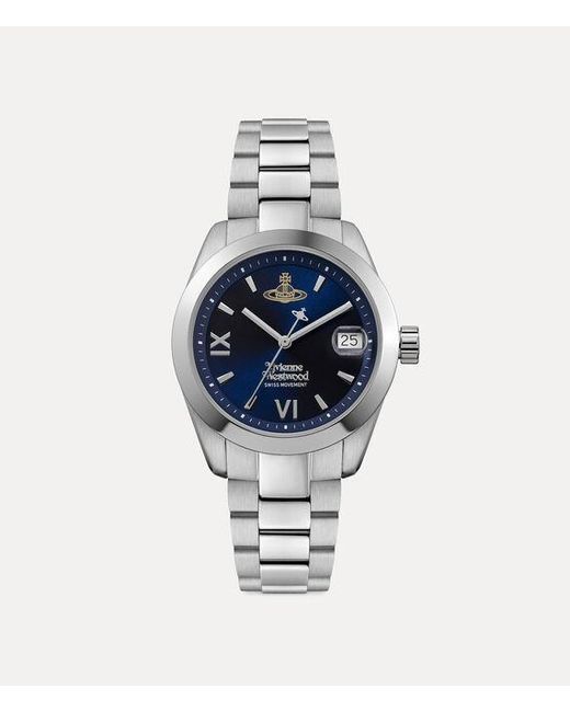 Vivienne Westwood Blue 36 Fenchurch Watch Stainless Steel