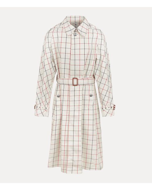 Vivienne Westwood White Graziano Trench Coat for men