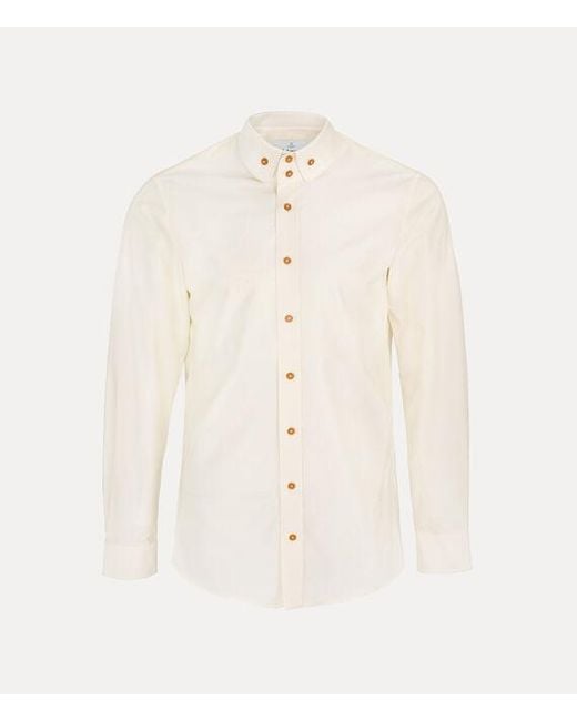 Vivienne Westwood Natural Two Button Krall Shirt Heritage Twill Shirt for men