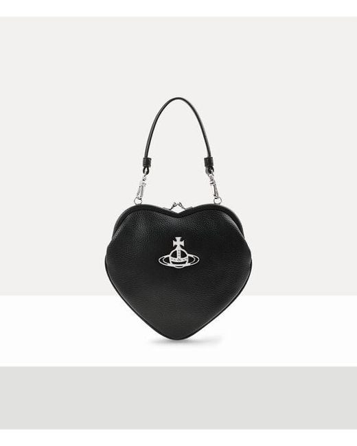 Vivienne Westwood White Belle Heart Frame Purse Faux Leather