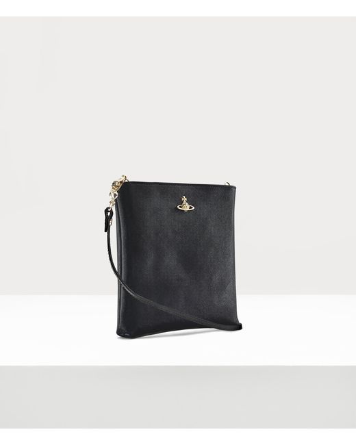 Vivienne Westwood Black Squire New Square Crossbody