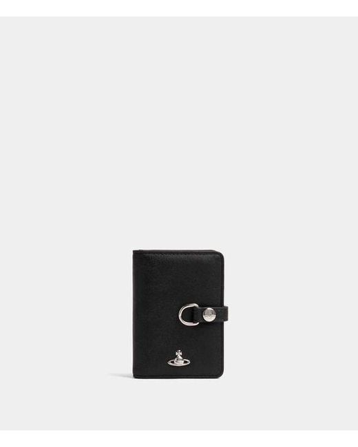 Vivienne Westwood White Vertical Flap Card Holder Leather
