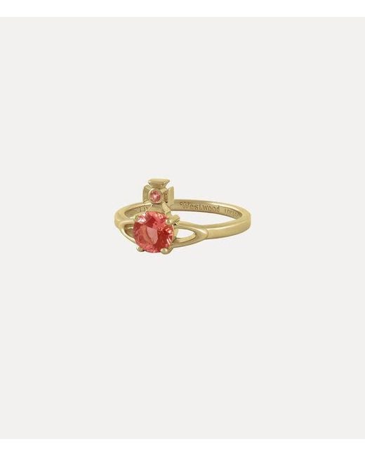 Vivienne Westwood White Reina Petite Ring