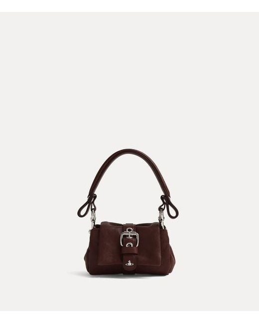 Vivienne Westwood Brown Hazel Treasure Charm Handbag Supple Leather