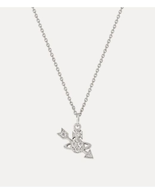 Vivienne Westwood White Kiri Pendant Necklace