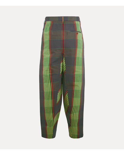 Vivienne Westwood Green Long Macca Trousers for men