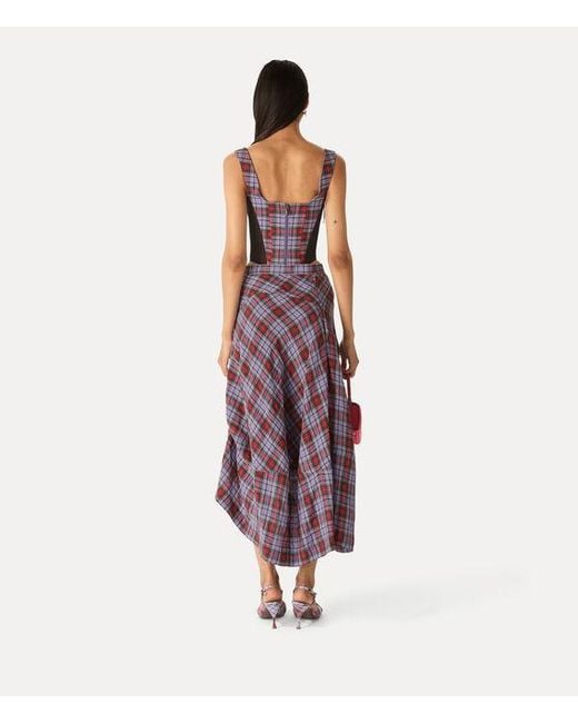Vivienne Westwood Purple Aeroplane Skirt Louth Tartan