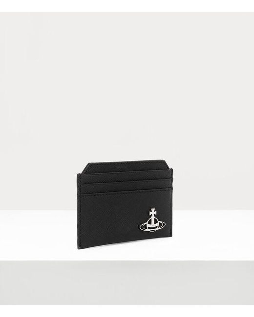 Vivienne Westwood White Slim Card Holder Faux Leather