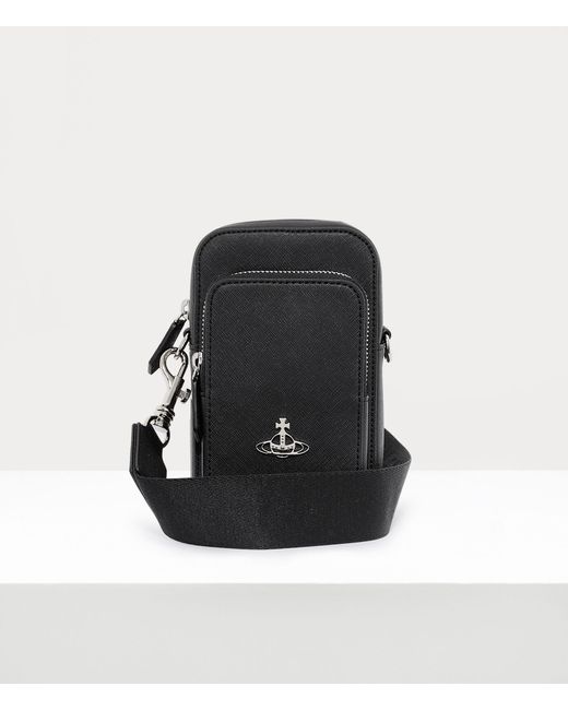 Vivienne Westwood Black Phone Crossbody Bag