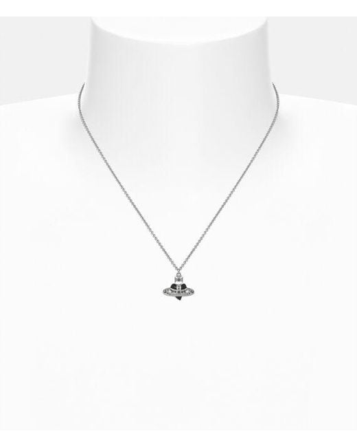 Vivienne Westwood White New Diamante Heart Pendant Necklace