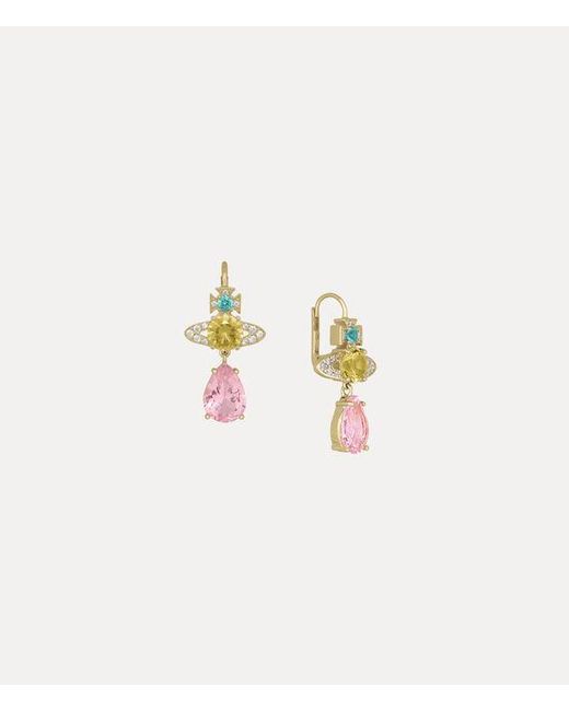 Vivienne Westwood White Ismene Drop Earrings