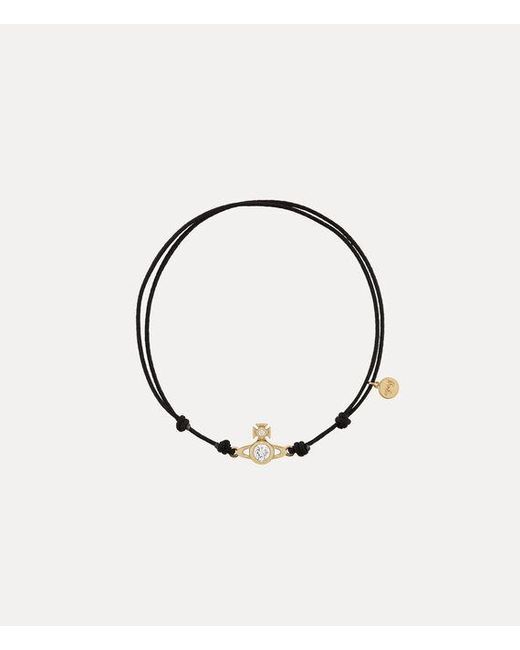 Vivienne Westwood White Battersea Cord Bracelet 9K