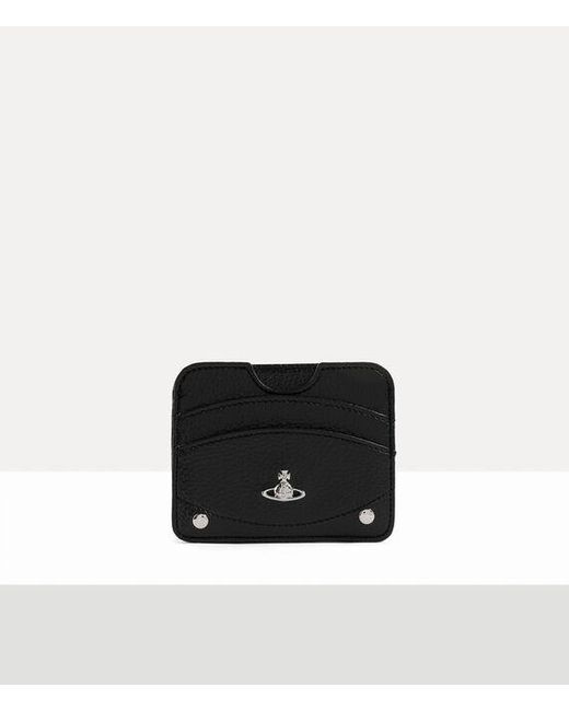Vivienne Westwood White Half Moon Card Holder Faux Leather