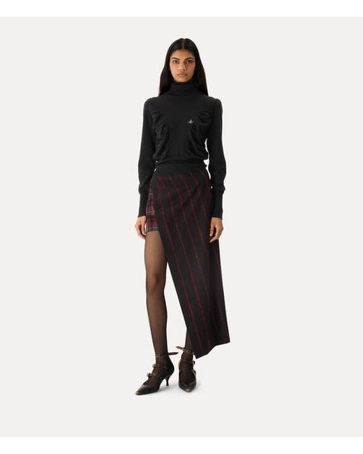Vivienne Westwood Black Pamela High Neck Jumper Wool