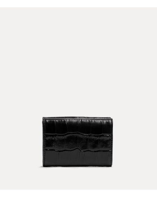 Vivienne Westwood White Envelope Billfold Emboss Croc Leather