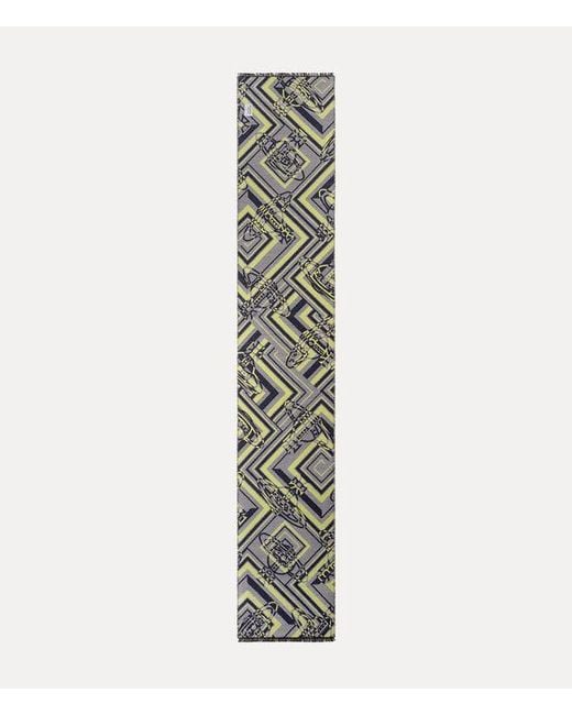 Vivienne Westwood Green Tibet Rug Scarf Tibet Rug